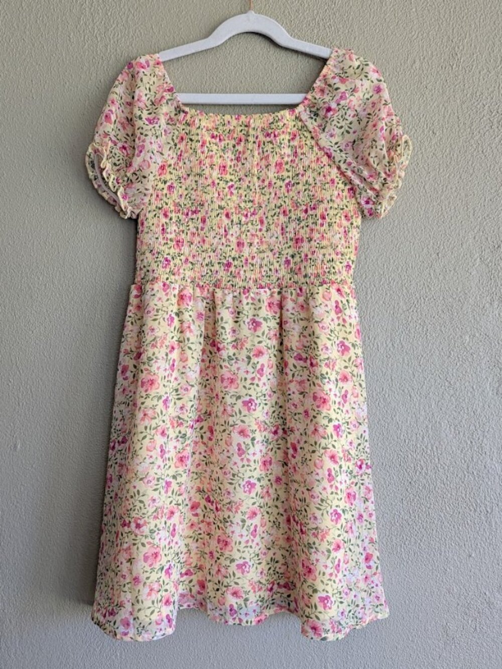 Franki by Francesca’s Floral Smocked Puff Sleeve Dress | Girls / Youth 10